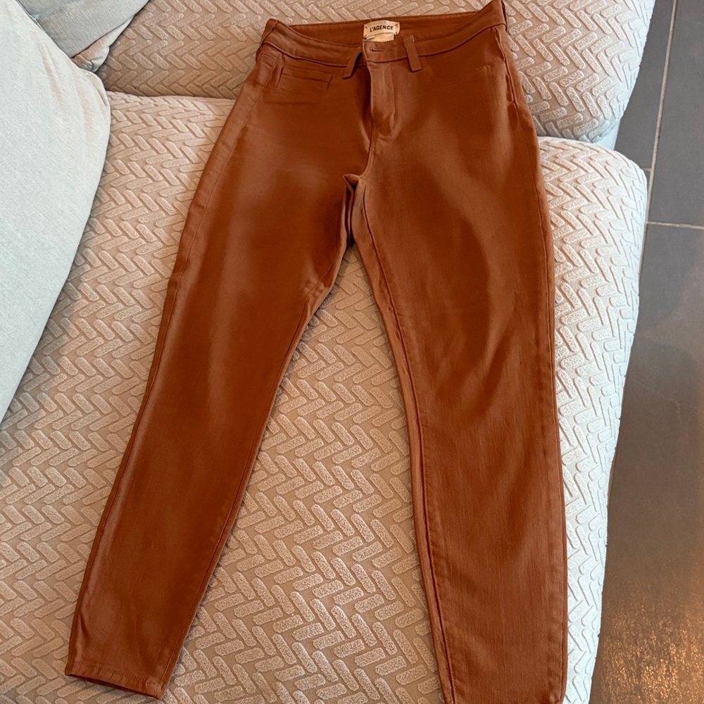 L'AGENCE Rust Skinny Jeans